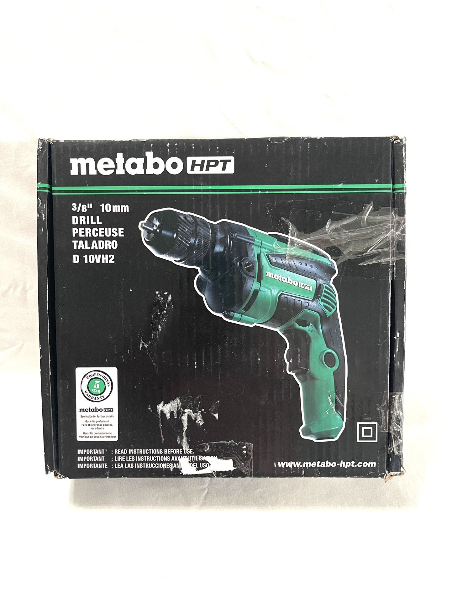 Brand New In The Box Metabo Corded 3/8” Chuck Drill Driver. Retails For $107. Brand new.