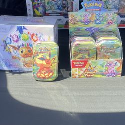 Pokémon Cards Prismatic Evolutions Mini Tin Display And Etb