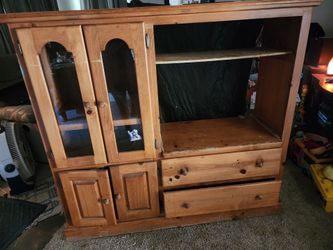 Solid Oak Wood Cabinet