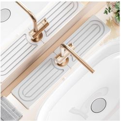 LIGHT GRAY Faucet Mat for Kitchen Sink