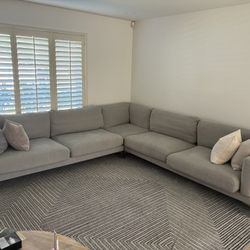 Gray Sectional Couch - Interior Define Gaby