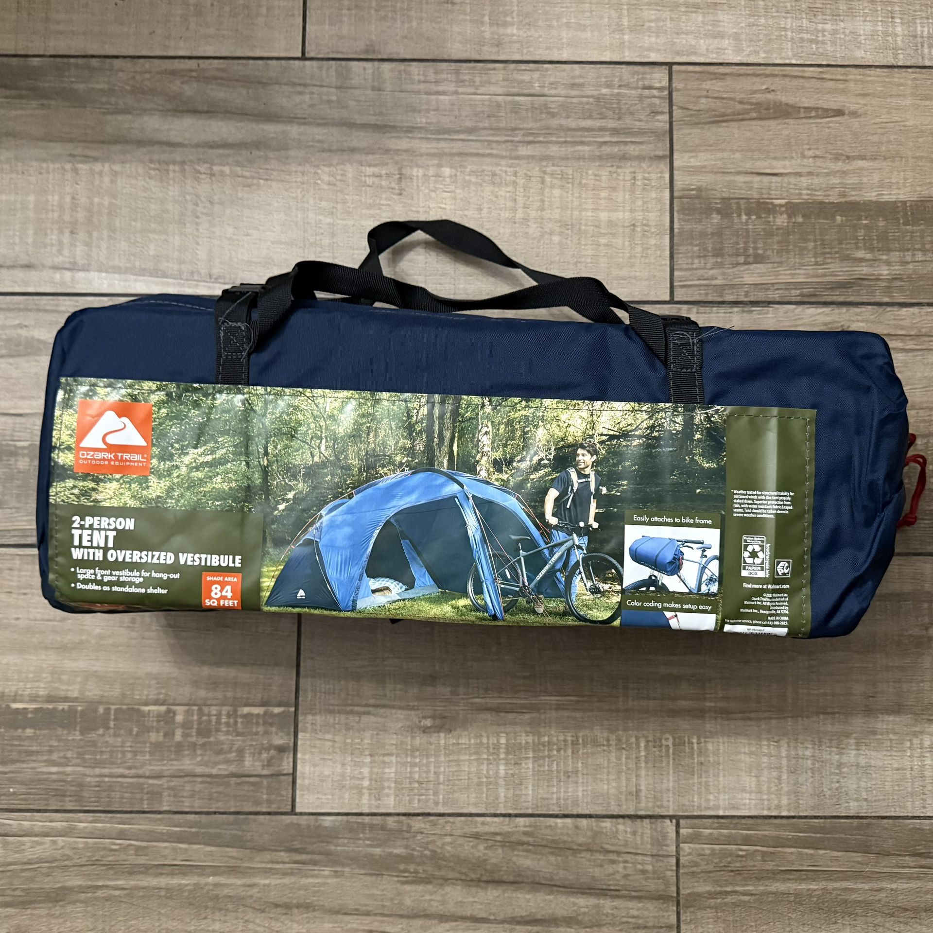 2-Person Tent with Oversized Vestibule - BRAND NEW