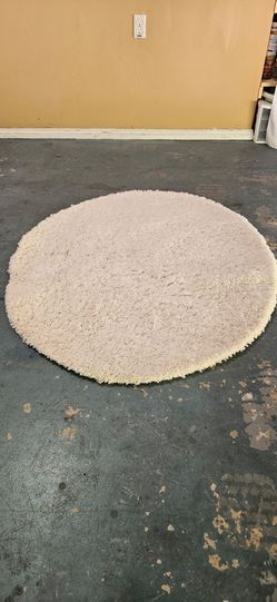 4 foot round shag throw rug