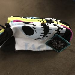 Disney Nightmare Before Christmas No Show Socks 5 Pairs