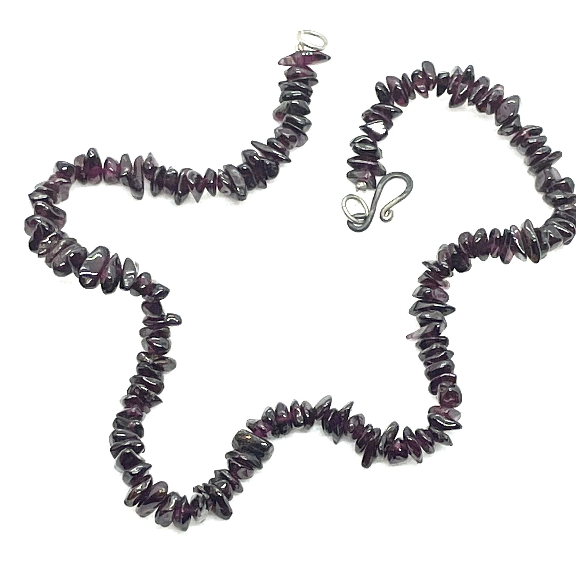 14” Garnet Necklace 