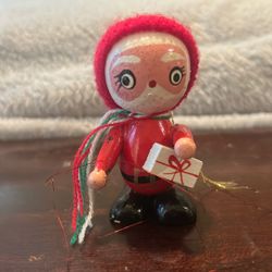 Pair Of Wooden Christmas Tree Ordinance Made In Germany Makes A Great Gift. These Are Antiques.