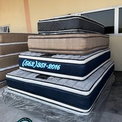 Double sided queen mattress and Boxspring Pillowtop bed set