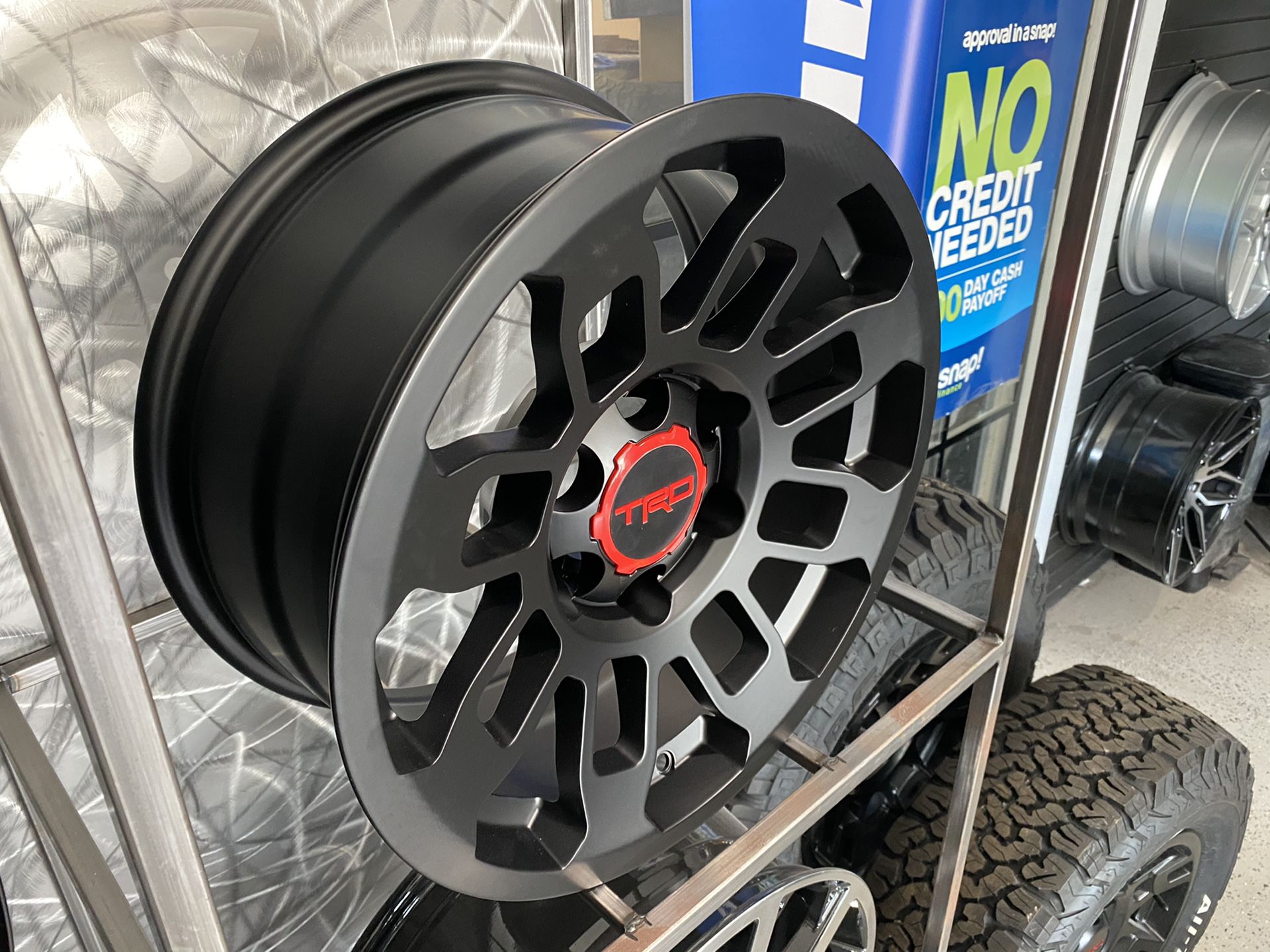 16x8 6x139 +5 offset new tacoma trd wheels stain black fit tacoma wheels tire rim shop