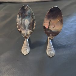 Hand Painted Spoons - Waterfall And Lighthouse