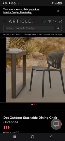 Dot stackable chair by Article