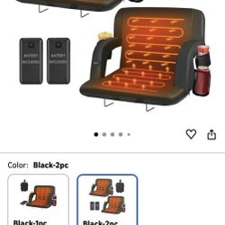 2 Heated Stadium Seats - Brand New 