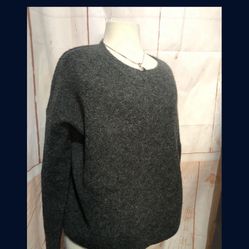 Brand New Banana Republic Charcoal Grey womens Sweater  Size medium /large 
