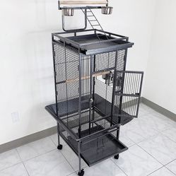 $130 (New in box) Large 61” parrot bird cages with rolling stand for cockatiels parrot parakeet lovebird finch 
