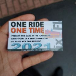 Six Flags New England Skip The Line Passes(51 Passes)