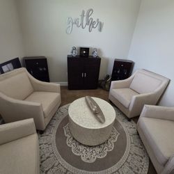 4 Upholstered Armchairs