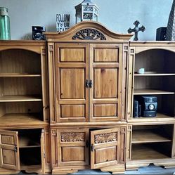 Free solid 3 piece entertainment center