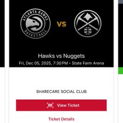 Hawks Tickets -All Inclusive 