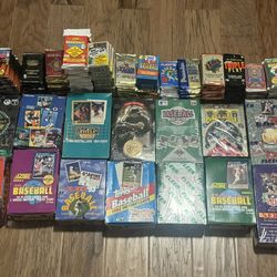 LOT OF 70 VARIOUS OLD UNOPENED SPORTS CARDS PACKS From the Early 90's