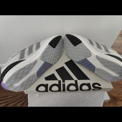 Adidas Avryn Men's Running Shoes Grey/Silver Metallic/Purple White Size 10 New