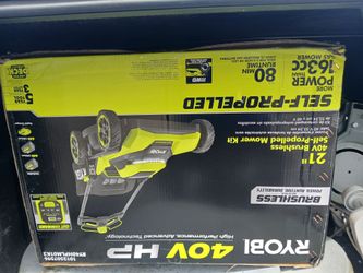 163cc 40v Ryobi self propelled mower