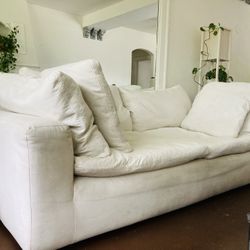 Plush White Sofa