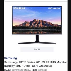Samsung 4k HDR Monitor 28”
