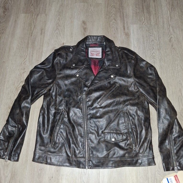Levis Faux Leather Biker Jacket