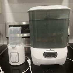 Baby Brezza Sterilizer/Dryer + Grownsy Bottle Warmer