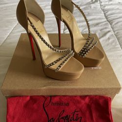 Christian Louboutin Authentic Platform Spike Alta Heel