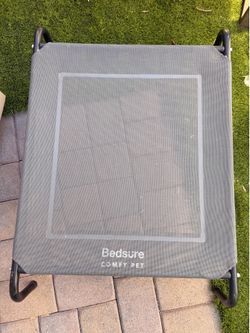 Bedsure Comfy Pet Elevated Dog Bed – Gray Mesh Cooling Cot – Large – BRAND NEW! 🐾