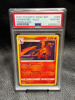 CHARIZARD HOLO PRERELEASE BLACK STAR 2020 VIVID VOLTAGE PSA10