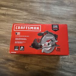 V20 Craftmans 20-Volt Max 6 1/2 in Brushless Cordless Circular Saw