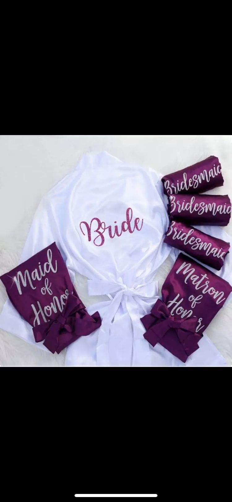 Bride and Brides Maid Robes Custom Order