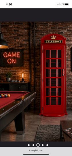 Pool Cue /Ball Cabinet- New with slight imperfection