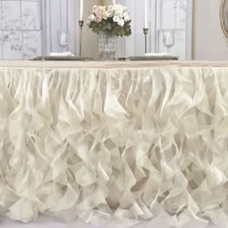 Tablecloth Universal Round O Rectangle Table Curly $9