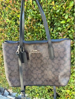 Large Coach city tote purse
