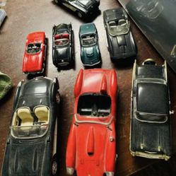 8 Vintage Old Toy Cars