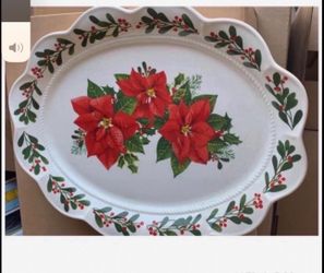 Princess house Marbella Christmas platter