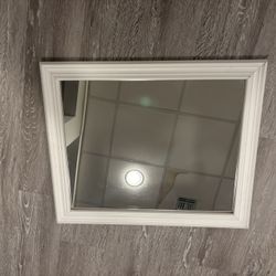 White Frame Mirror