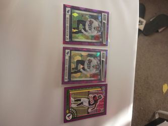 Numbered  rookie football cards