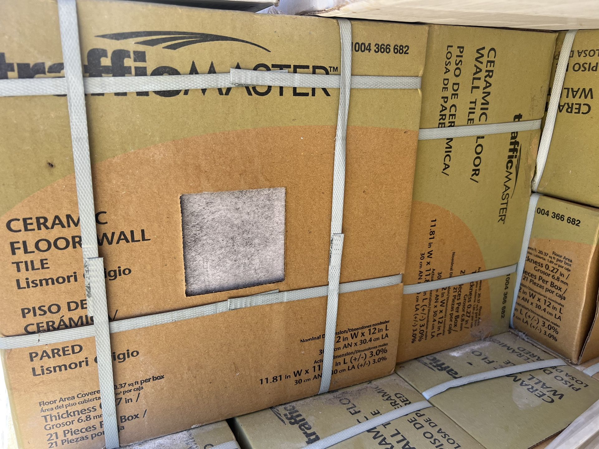 Lismori Grigio 12 in. x 12 in. Matte Ceramic Stone Look Floor and Wall Tile (20.37 sq. ft./Case)