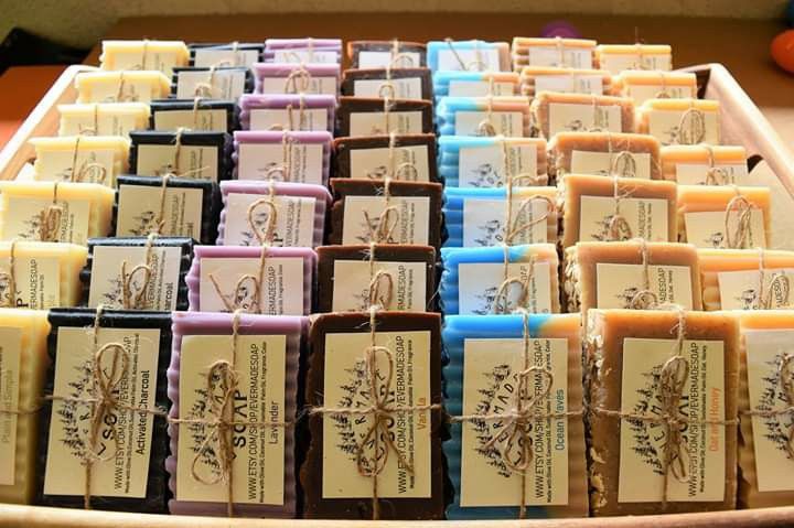 100% handcrafted bar soap