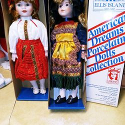 Danbury Mint Ellis Island Dolls