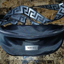 Versace Branded Nylon Belt Bag 