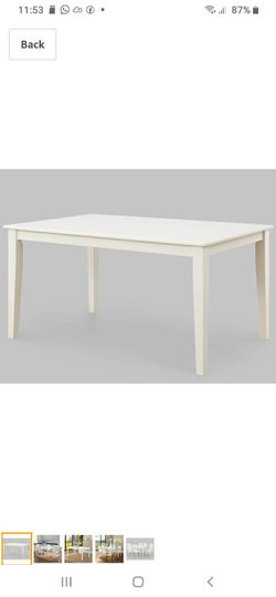 New in box dining table hold up to 6 chairs