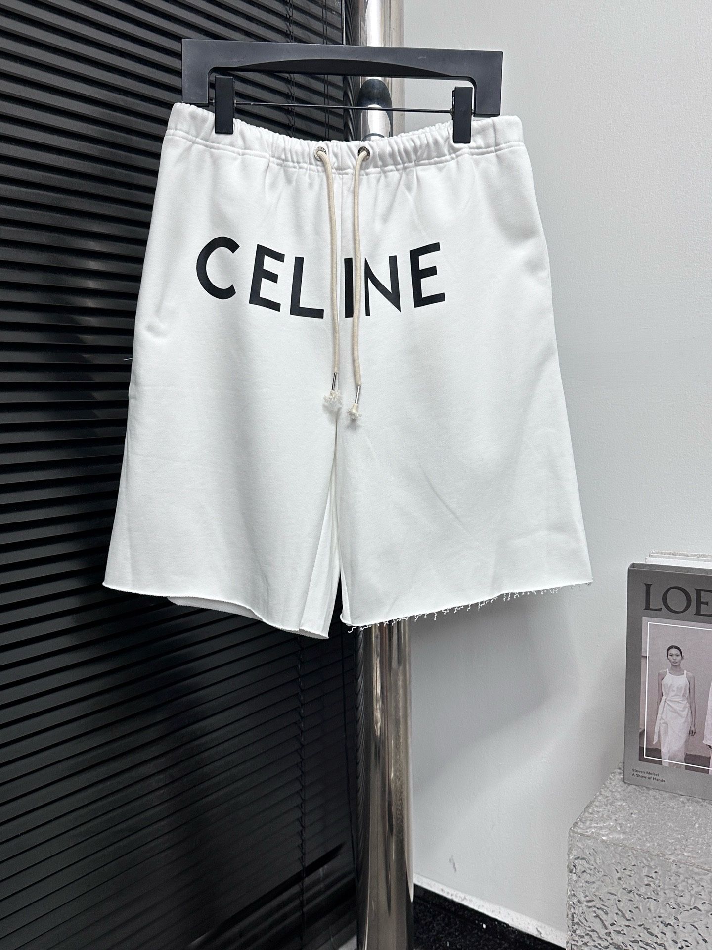Celine Men White Shorts