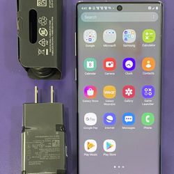 Samsung galaxy note 10 256 gb unlocked, store warranty 