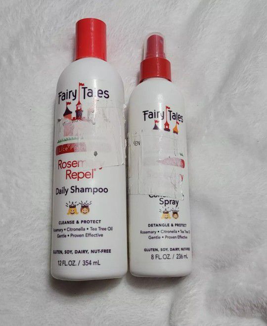 Fairy Tales Shampoo - Lice Prevention - 12 oz & Repeling Conditioning Spray 8 Oz