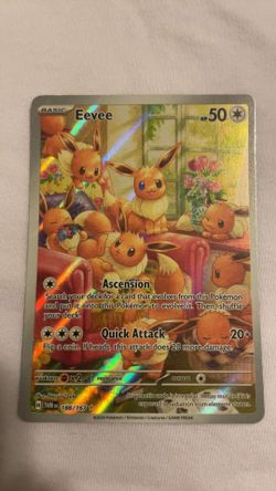 Pokémon trading card featuring Eevee from the Twilight Masquerade set
