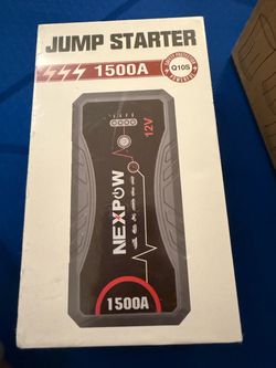 NEXPOW 1500A Portable Car Jump Starter – 12V | Brand New, Unopened
